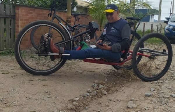 De Itapoa, o unico recenseador cadeirante em Santa Catarina 3 (Tribuna de Itapoa)