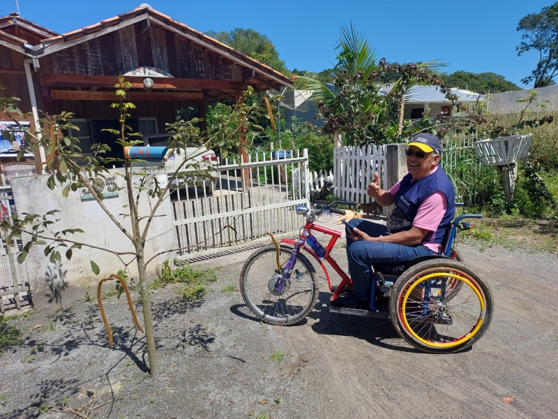 De Itapoa, o unico recenseador cadeirante em Santa Catarina 4 (Tribuna de Itapoa)