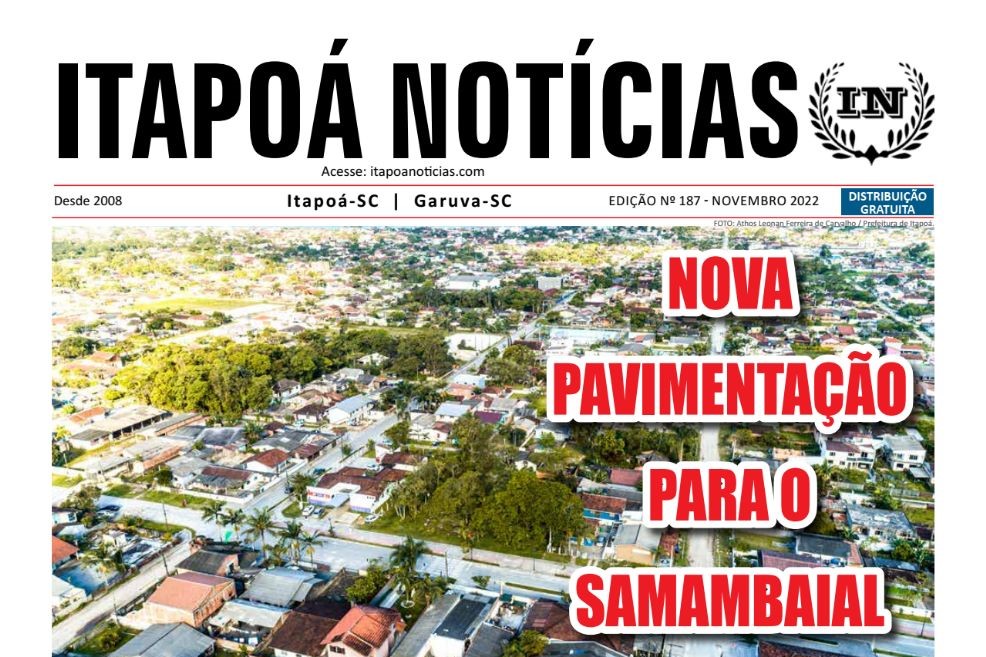 Capa Itapoá Notícias 187 - Novembro de 2022 - CAPA IN
