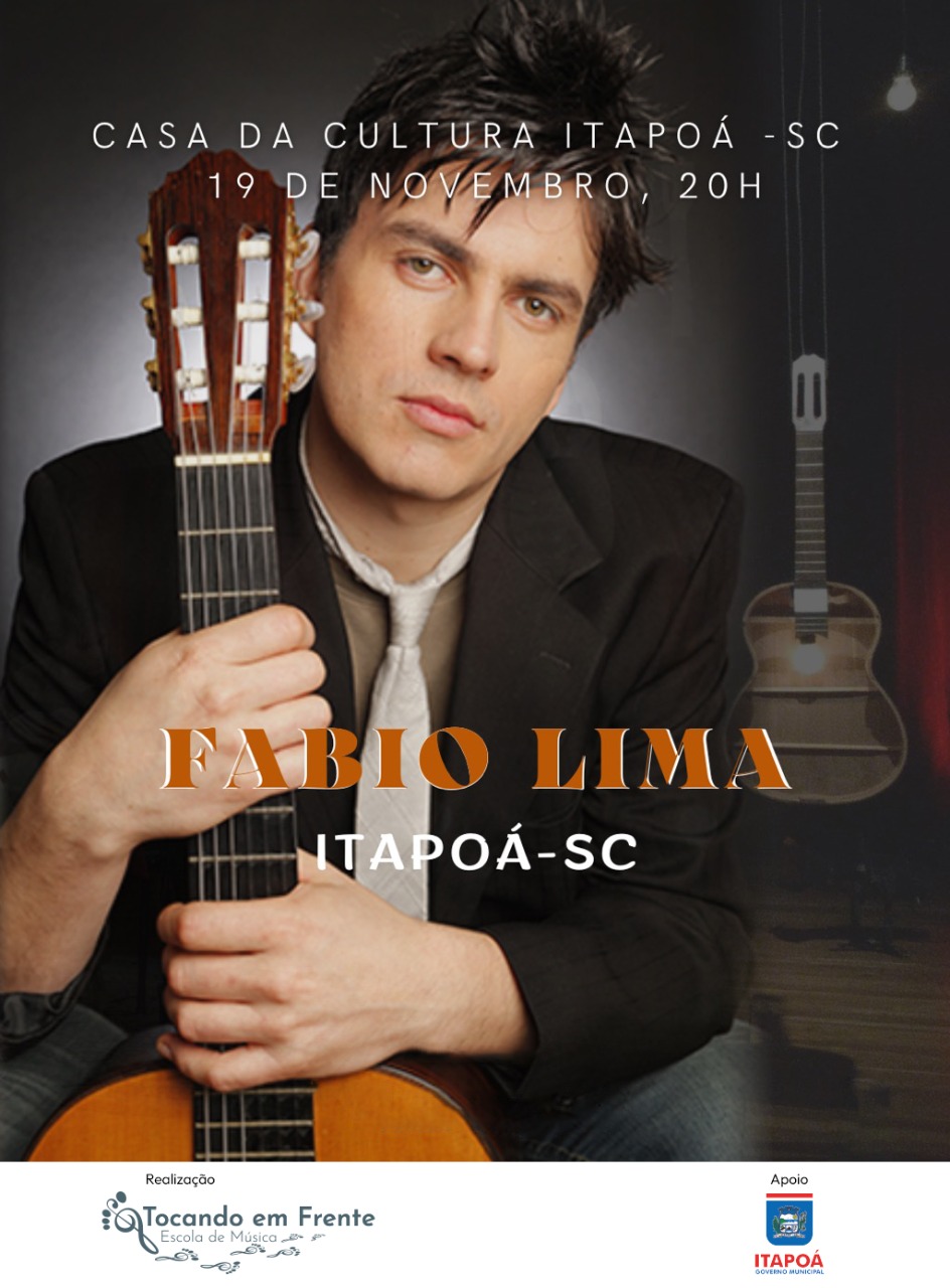 Escola de Musica Tocando em Frente traz para Itapoa o conceituado violonista Fabio Lima