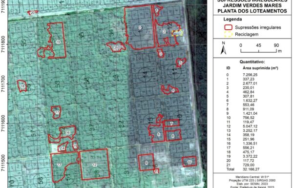Fiscalizacao aponta supressao vegetal irregular e revela invasao de terrenos em Itapoa 1 (Tribuna de Itapoa)