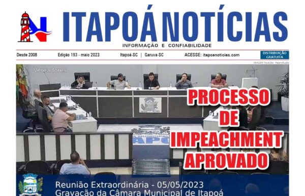 Capa Itapoá Notícias 193 - Maio de 2023 para Tribuna de Itapoa