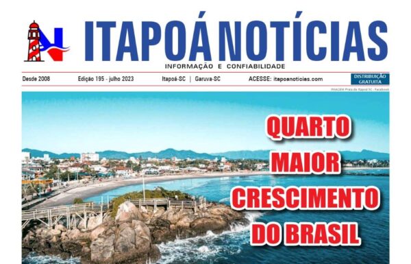 Capa Itapoá Notícias 195 - Julho de 2023 - para Tribuna de Itapoa