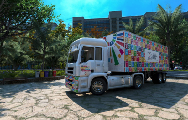 Caminhao Conhecendo os ODS chega a Itapoa 13 (Tribuna de Itapoa)