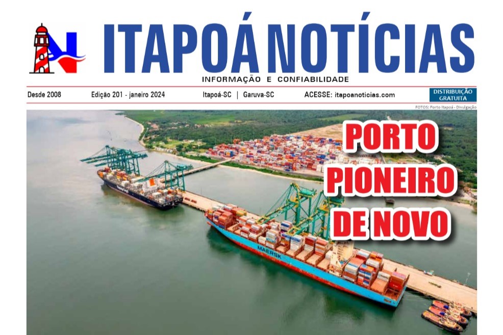 Itapoa Noticias 201 - Janeiro de 2024 (capa para Tribuna de Itapoa)