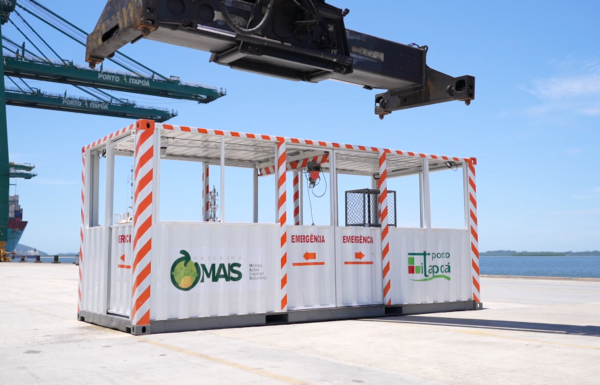 Porto Itapoa desenvolve internamente gaiola de emergencia exclusiva para resgate 3 (Tribuna de Itapoa)