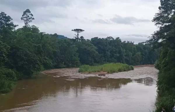 Durante temporal homem morre afogado no rio Sao Joao em Garuva 2
