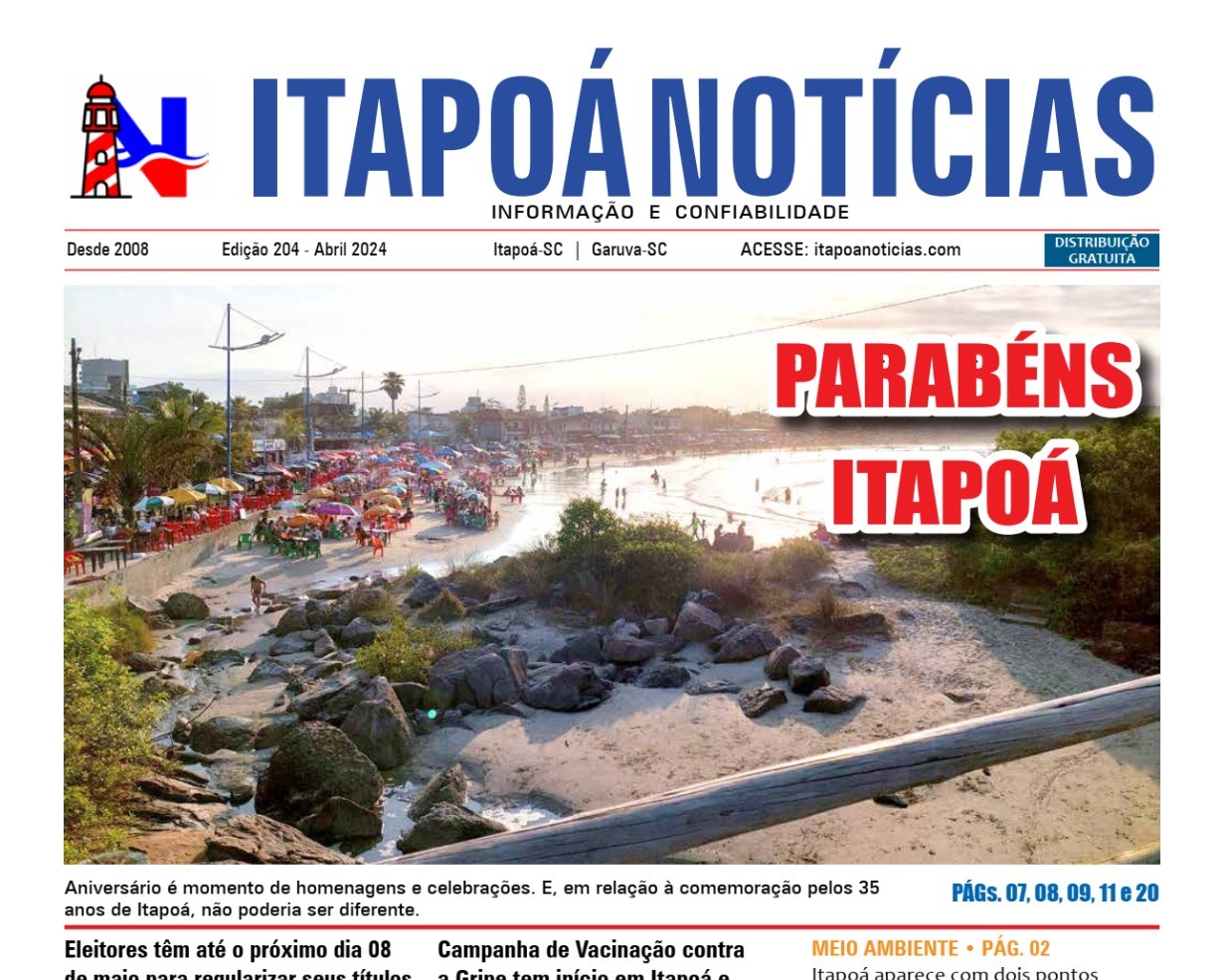 Capa Itapoa Noticias 204 - Abril de 2024 - Tribuna de Itapoa