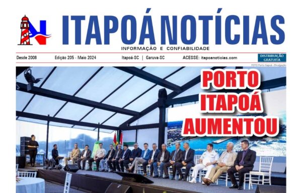 Capa Itapoa Noticias 205 - Maio de 2024 - Capa Tribuna de Itapoa