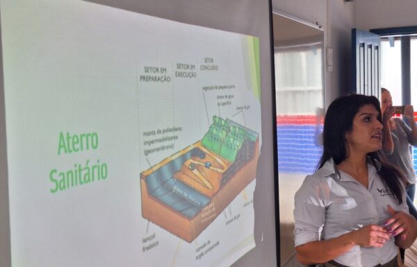 Escola Monteiro Lobato recebe palestra sobre a consciência ambiental no descarte de resíduos 04 (Tribuna de Itapoa)