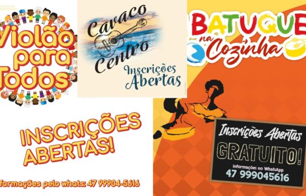 Porto Itapoa e Tocando em Frente oferecem oportunidades de iniciacao e aperfeicoamento musical