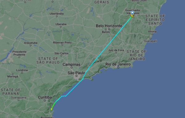 Avião cai em Itapoa, divisa com Garuva, matando empresario e piloto 1