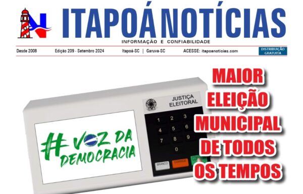 Itapoa Noticias 209 - Setembro de 2024 - Capa Tribuna de Itapoa
