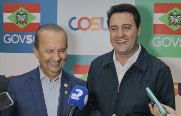 Florianópolis, 22 de novembro de 2024 - Acordo Paraná e Santa Catarina.