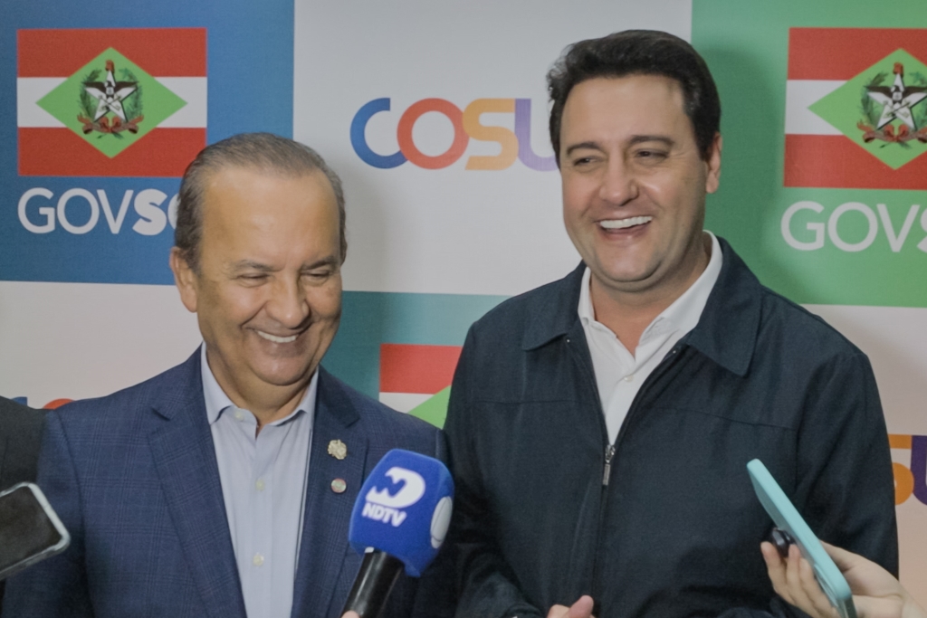 Florianópolis, 22 de novembro de 2024 - Acordo Paraná e Santa Catarina.