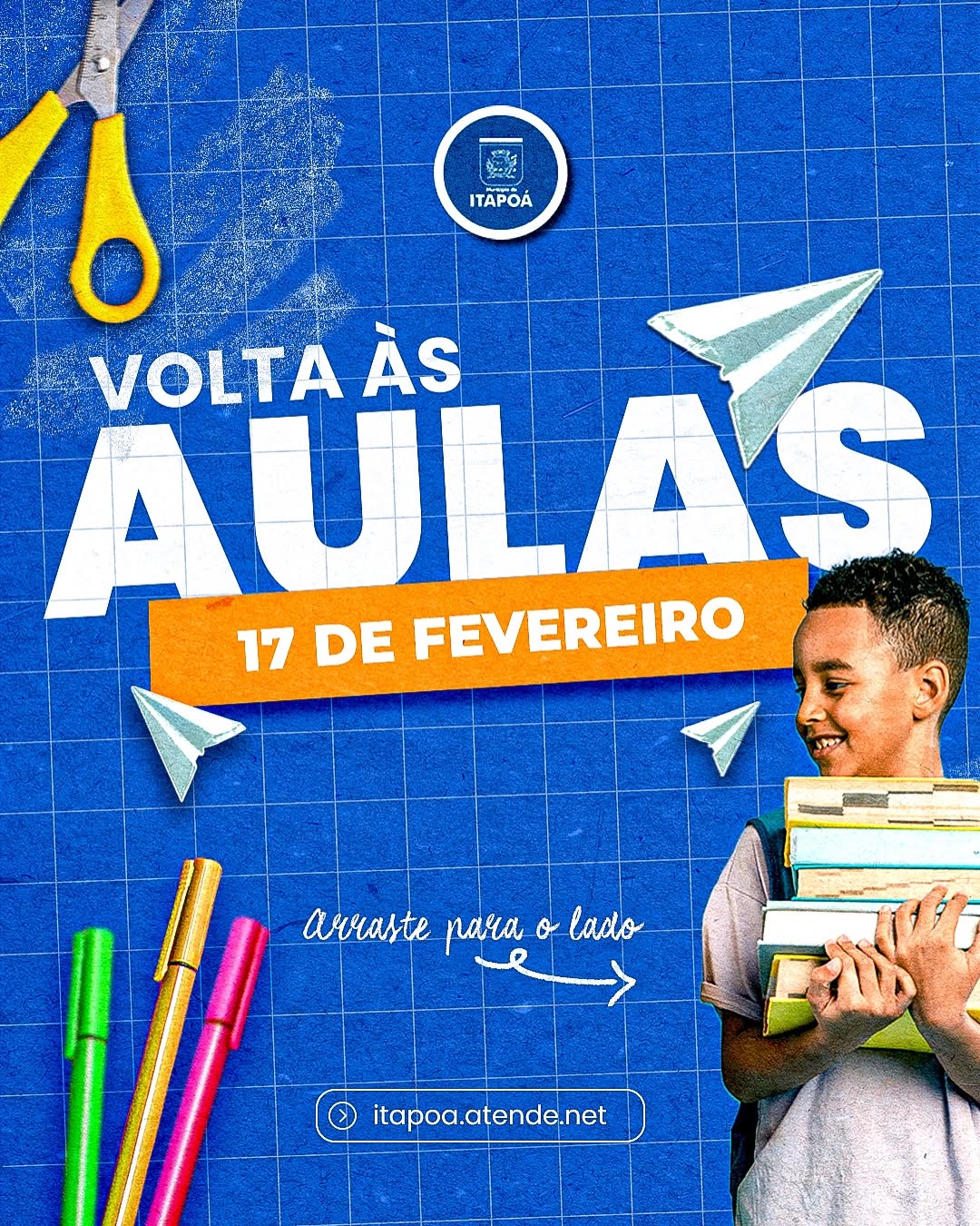 Rede Municipal Ensino Itapoa volta as aulas 17-02-2025