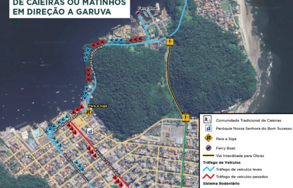 Avenida sera interditada a partir desta segunda-feira 17-03 para obra da Ponte de Guaratuba 2 (Tribuna de Itapoa)