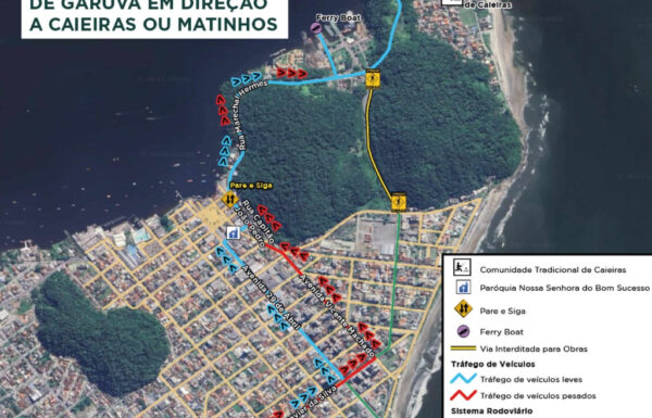 Avenida sera interditada a partir desta segunda-feira 17-03 para obra da Ponte de Guaratuba 3 (Tribuna de Itapoa)