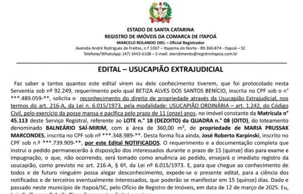Betiza Alves dos Santos Benicio - Capa Tribuna de Itapoa - 14-03-25