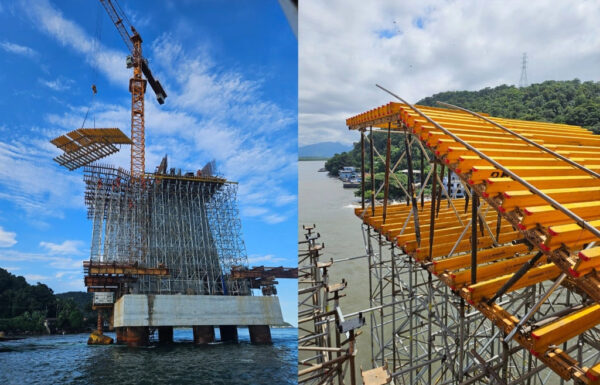 Comeca construcao da superestrutura da parte estaiada da Ponte de Guaratuba 1 (Tribuna de Itapoa)