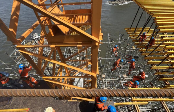 Comeca construcao da superestrutura da parte estaiada da Ponte de Guaratuba 2 (Tribuna de Itapoa)