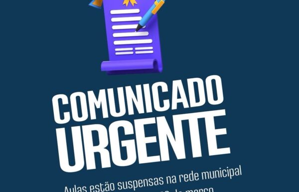 Comunicado Suspensao Aulas em 10-03-25 da Prefeitura de Garuva