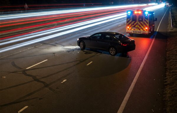 Imagem ilustrativa acidente criada por IA - capa Tribuna de Itapoa