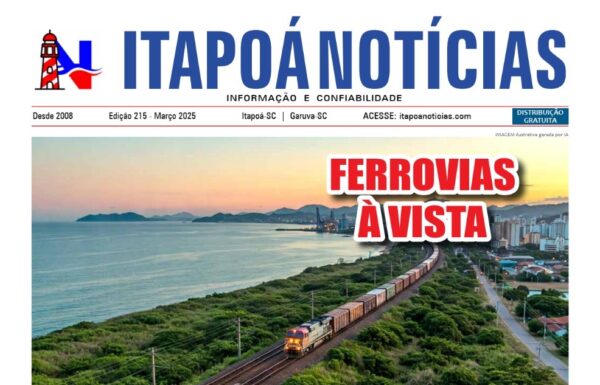 Itapoá Notícais 215 - Março de 2025 - Capa Tribuna de Itapoa