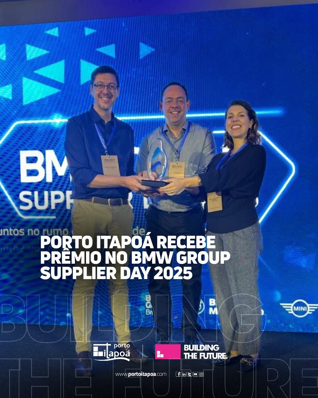Porto Itapoa vence prêmio do BMW Group Brasil com projeto sobre inteligencia artificial