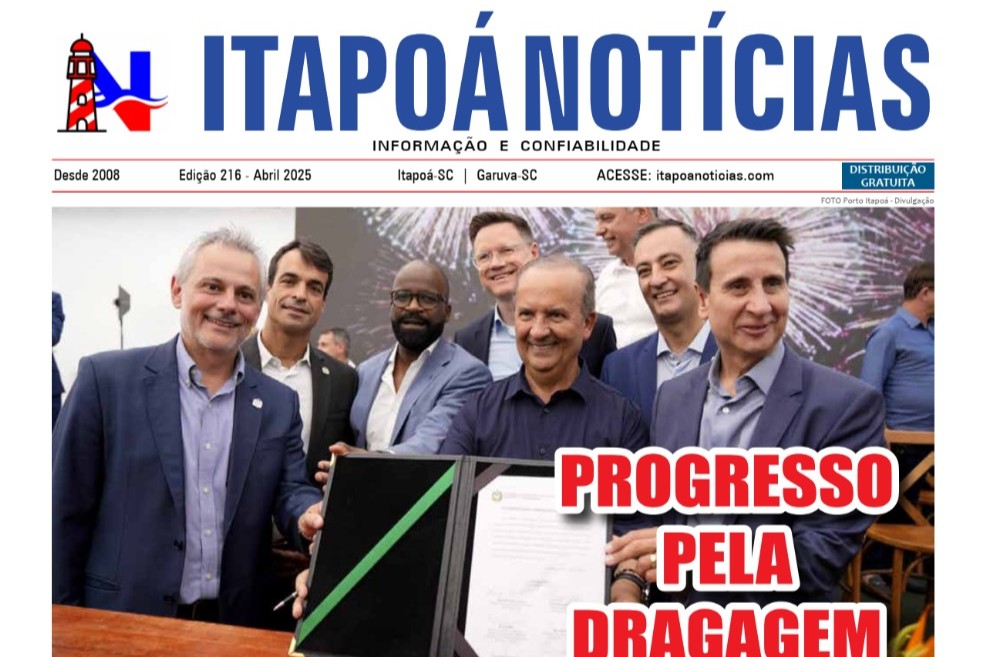 Capa Itapoa Noticias 216 - Abril de 2025 - Capa Tribuna de Itapoa