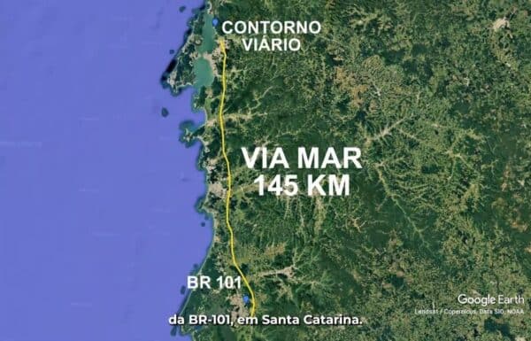 Rodovia Via Mar novo corredor viario promete desafogar o transito no Litoral Catarinense 5 (Tribuna de Itapoa)