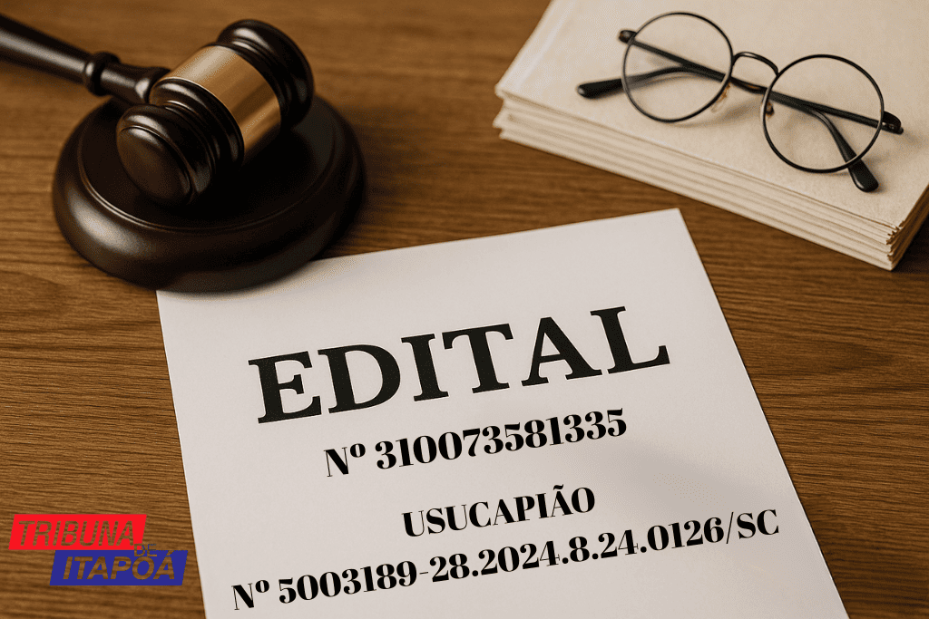 Capa edital Osair Ize - 29-05-2025 - Tribuna de Itapoá