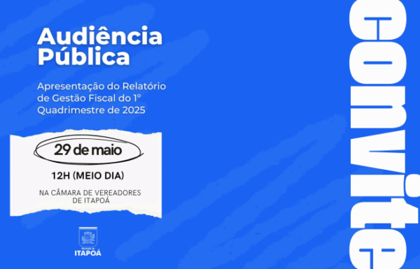 Convite Audiencia Publica Relatorio de Gestao Fiscal do 1o Quadrimestre