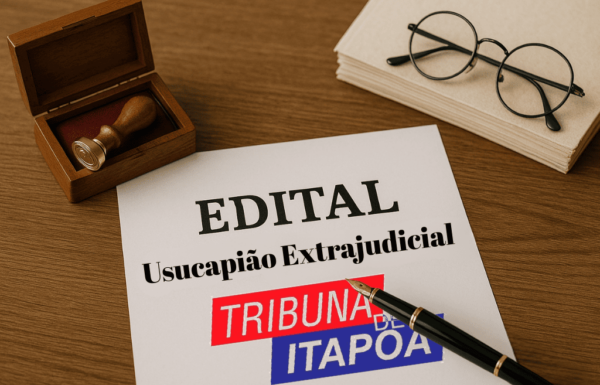 Edital Usucapião Extrajudicial - Capa Tribuna de Itapoá