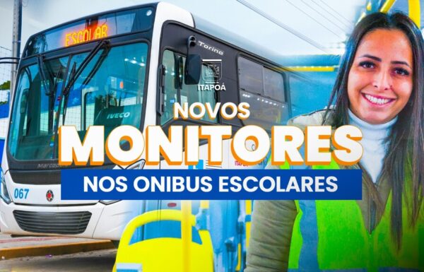 Frota escolar de Itapoa ganha monitores de seguranca - Capa Tribuna de Itapoa