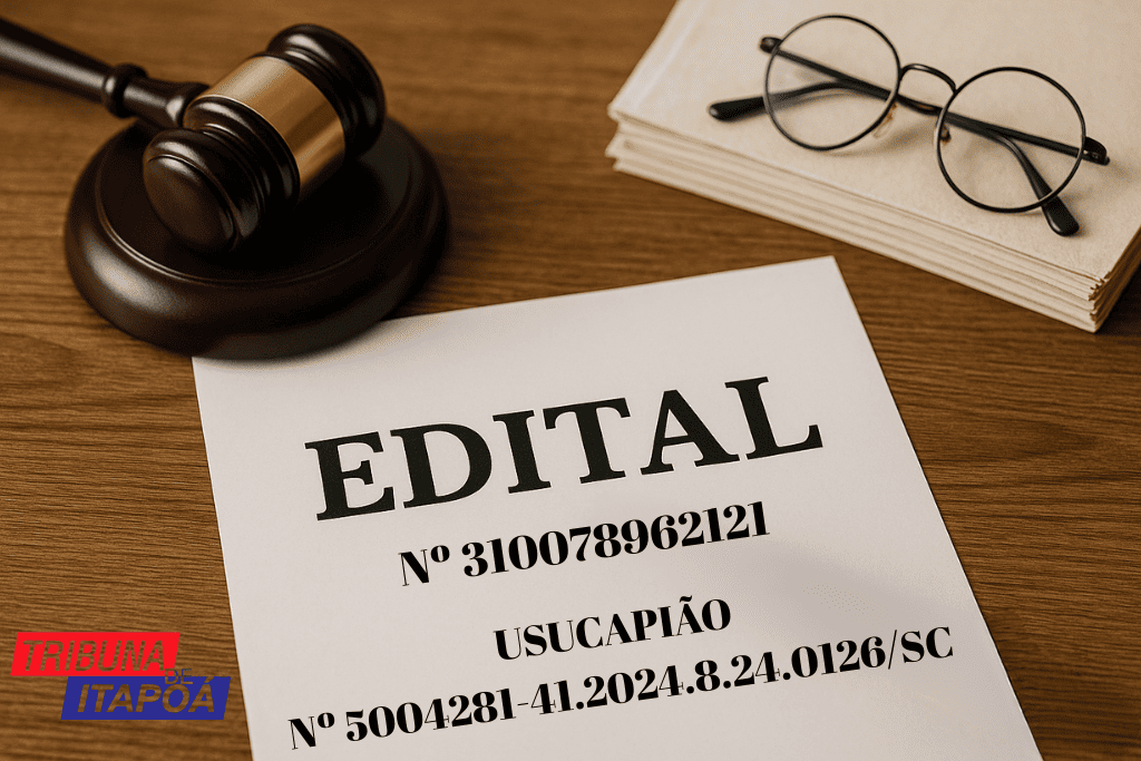 Reginaldo Pereira Lopes - 10-07-2025 - Capa Edital Usucapiao - Tribuna de Itapoa