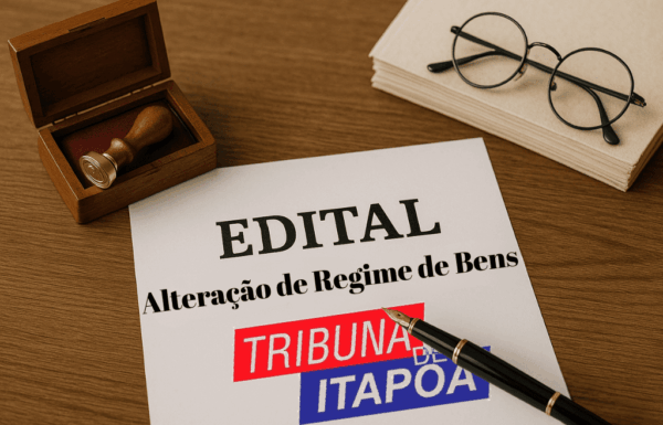 Edital de Alteracao de Regime de Bens - Capa Tribuna de Itapoa