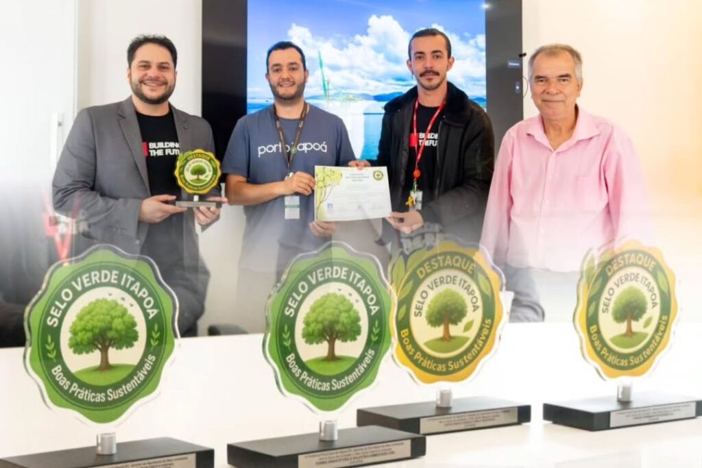 Porto Itapoa recebe Selo Verde da Prefeitura com nota maxima em todos os criterios - Capa Tribuna de Itapoa