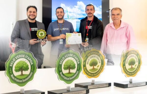 Porto Itapoa recebe Selo Verde da Prefeitura com nota maxima em todos os criterios - Capa Tribuna de Itapoa