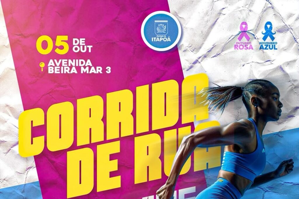 Primeira Corrida Previne Itapoa une esporte e prevencao em outubro - Capa Tribuna de Itapoa