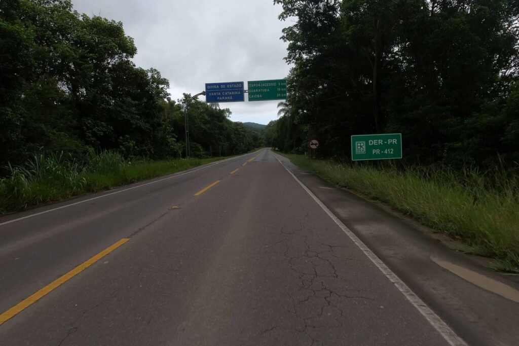 Rodovia de acesso a Itapoa, e que liga Garuva a Guaratuba, avanca em processo de duplicacao 1