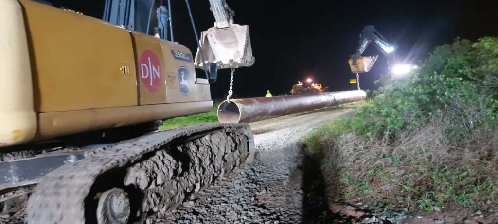 4 Megaobra costeira em Itapoa inicia fase de montagem da tubulacao para alargamento da praia - FOTO Jan de Nul - Divulgação