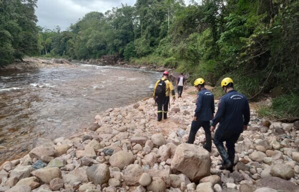 Bombeiros buscam homem desaparecido em area de mata em Garuva 17