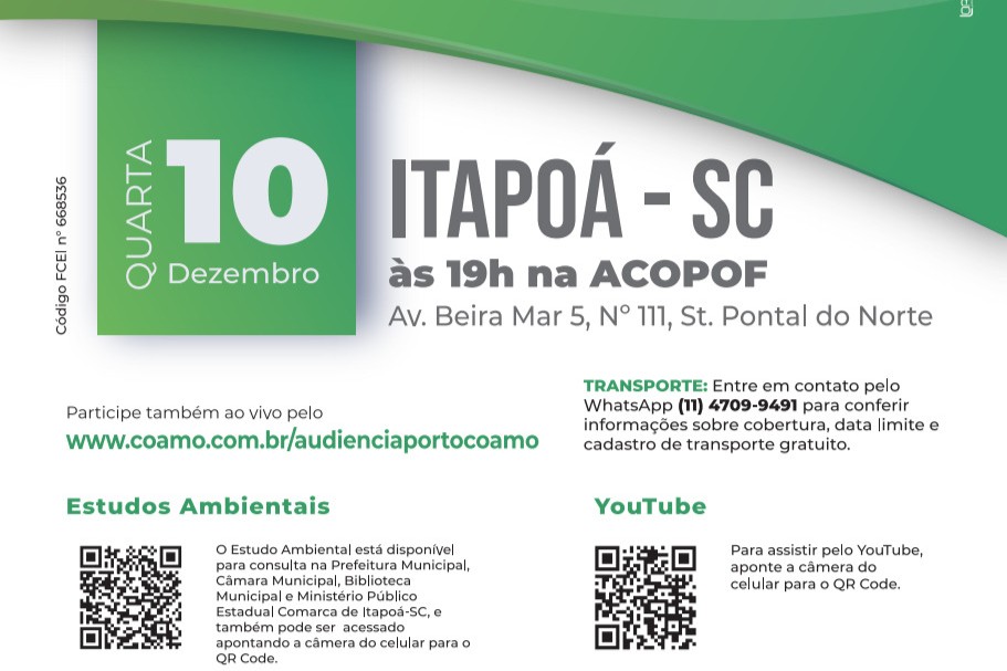 CONVITE - AP PORTO COAMO - Capa Tribuna de Itapoa