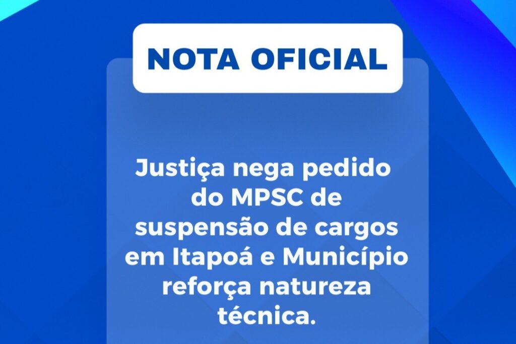 Justica nega suspensao imediata de cargos em Itapoa e Prefeitura emite nota oficial a respeito - capa Tribuna de Itapoa