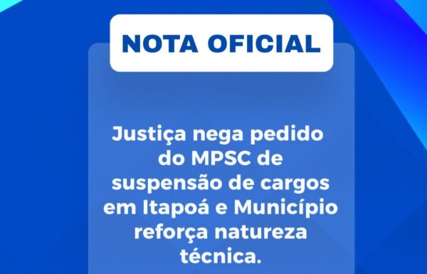 Justica nega suspensao imediata de cargos em Itapoa e Prefeitura emite nota oficial a respeito - capa Tribuna de Itapoa