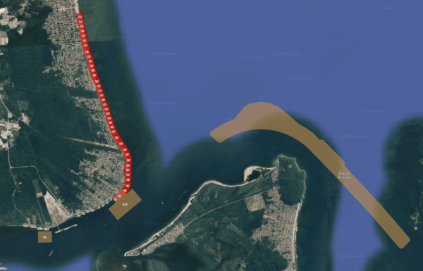 Draga passa por manutencao programada, mas interdicoes nas praias em obras seguem ativas - Capa Tribuna de Itapoá