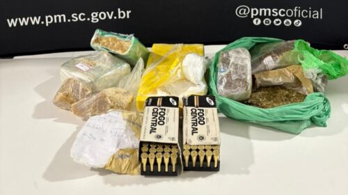 Ação da Polícia Militar resulta na apreensão de drogas e munições em Itapoá