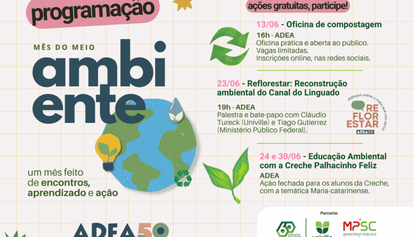 Mes do Meio Ambiente - ADEA promove programacao especial com oficinas e palestras - Tribuna de Itapoa
