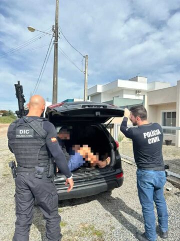 FOTO: Polícia Civil de Santa Catarina / Divulgação.